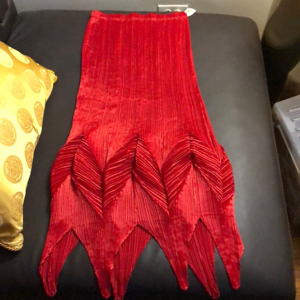 Issey Miyake Red Skirt NWT